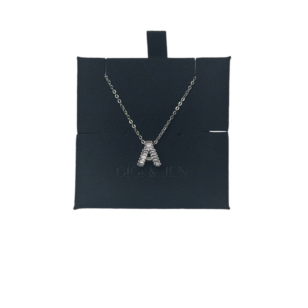 Initial Necklace Letter A